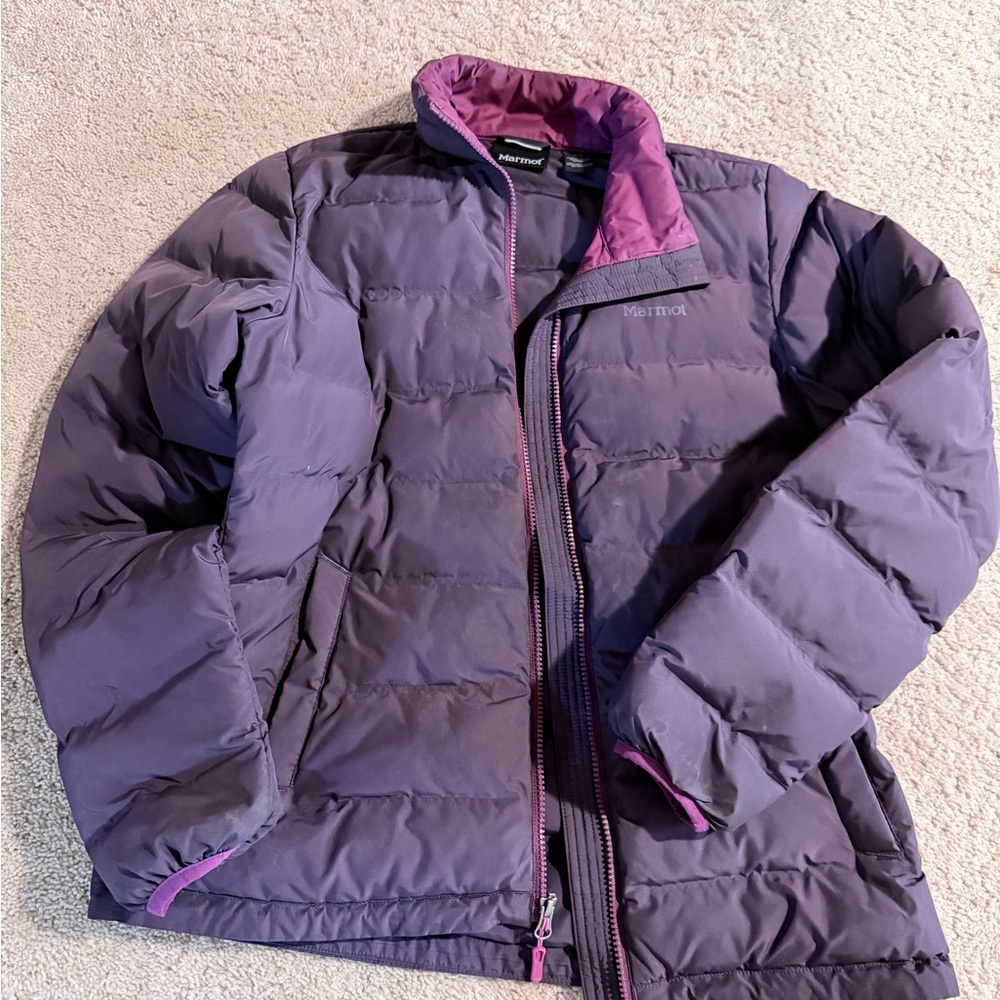 Marmot Women's Dark Purple Puffer Jacket
